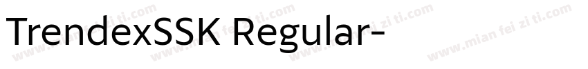 TrendexSSK Regular字体转换